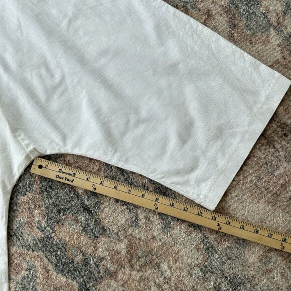 AAKASHA BOHO LINEN DROP CROTCH PANTS In White Small Art To Wear Lagenlook $155 - Picture 10 of 11